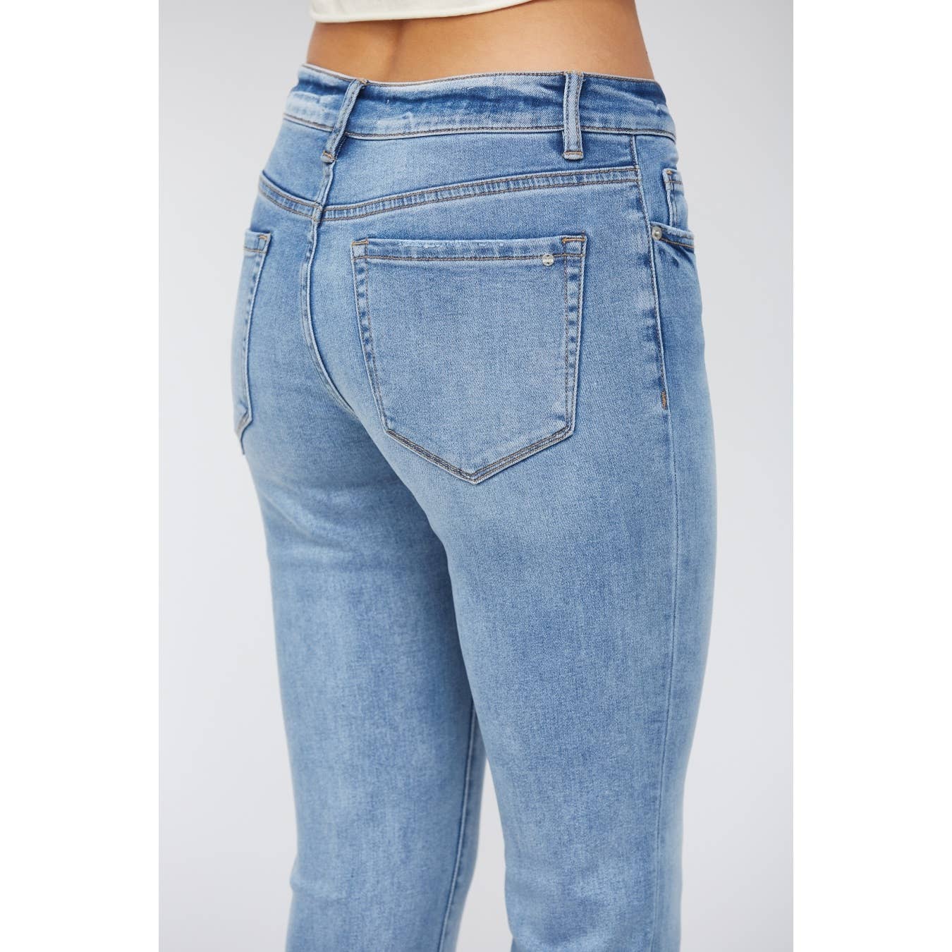 Mica Slim Straight Crop Jeans