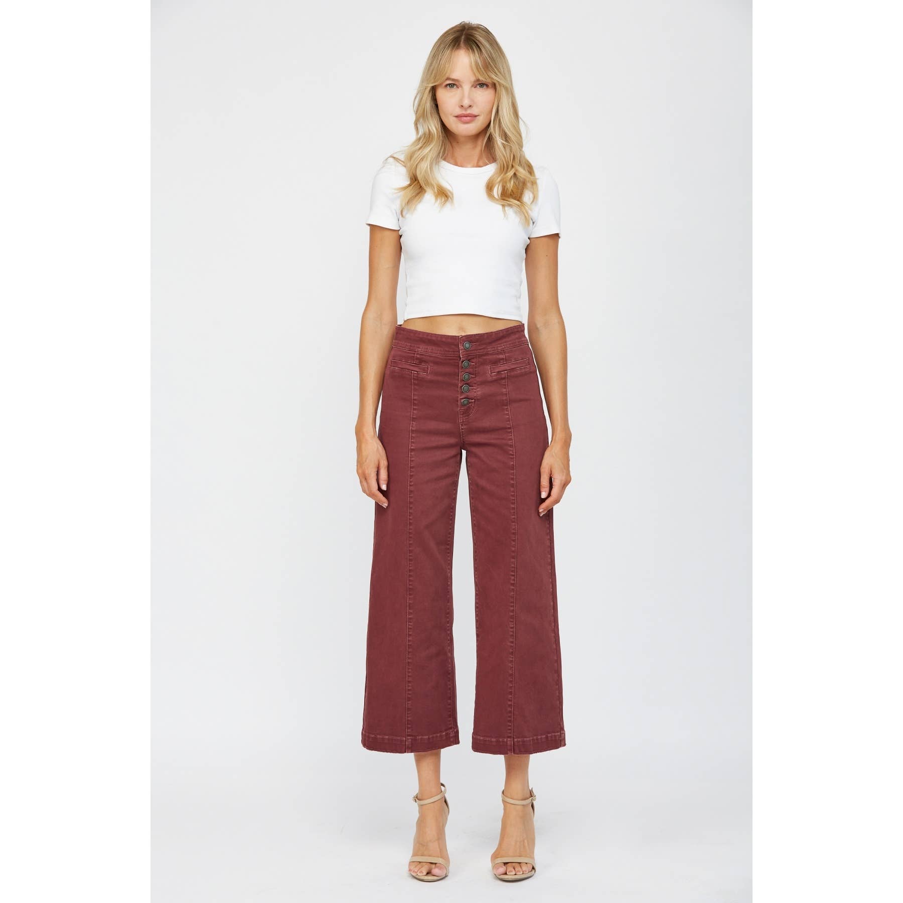 Mica Roux Wide Leg Crop