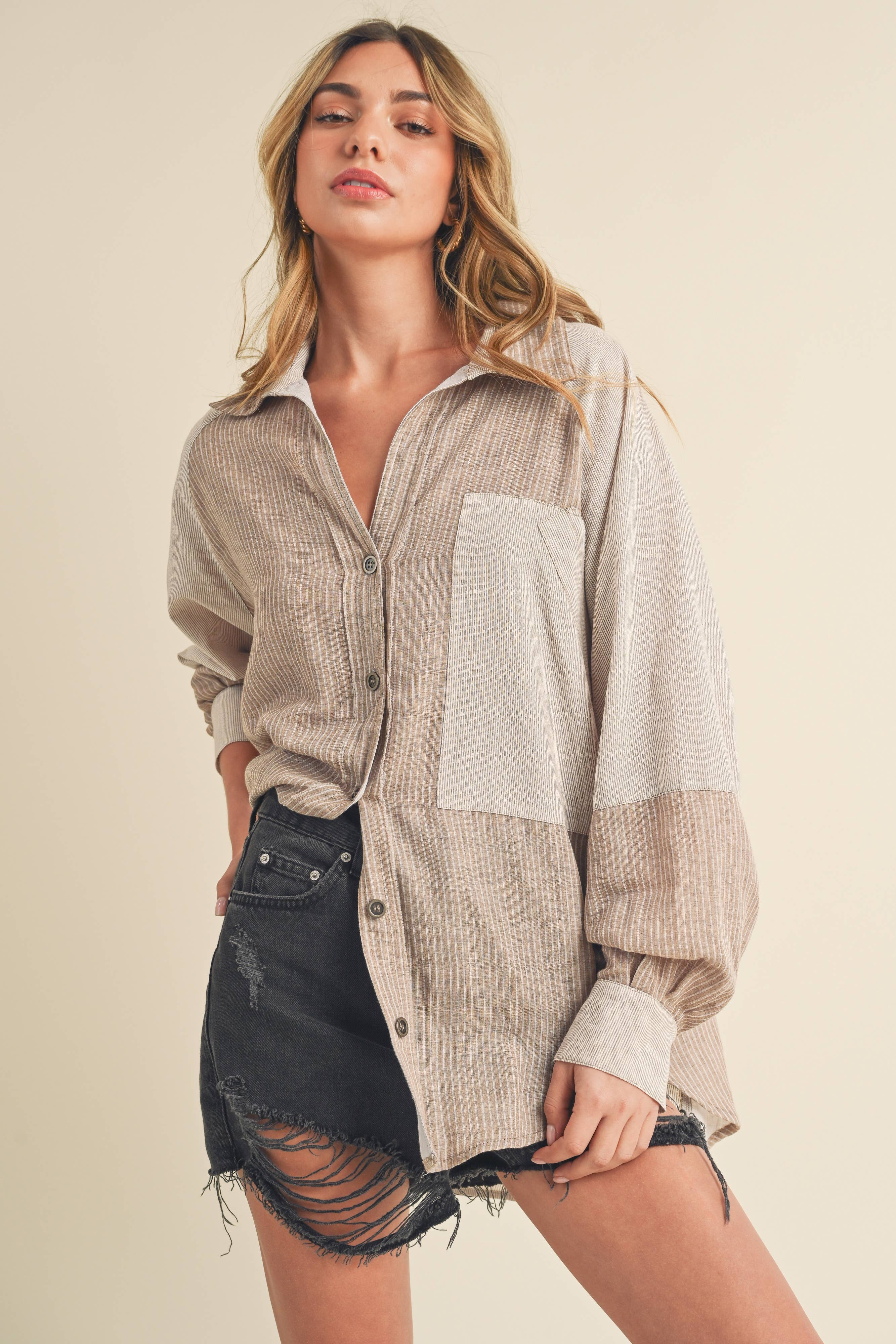 Shia Button Up Top