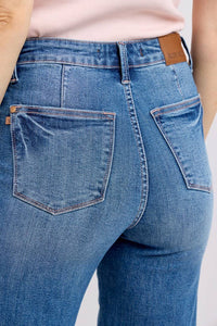 Judy Blue Contrast Straight Leg