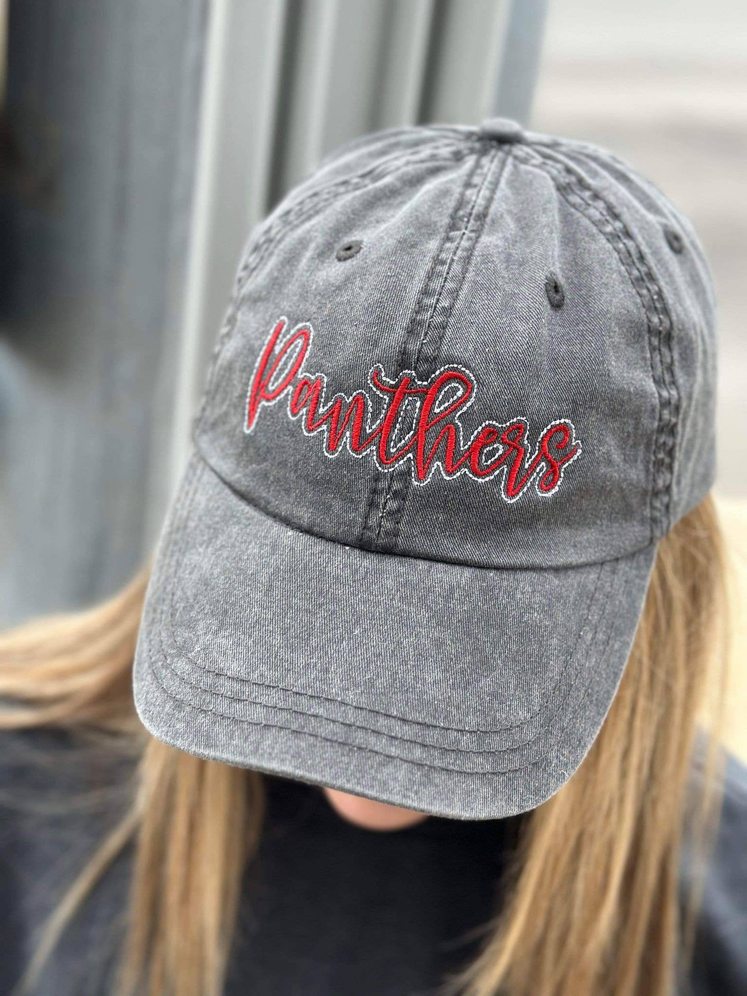 Custom Cursive Mascot Hat