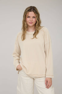 Ribbed Long Sleeve Top - Asst. Colors