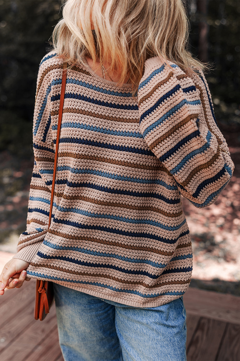 Cozy Khaki Stripe Sweater