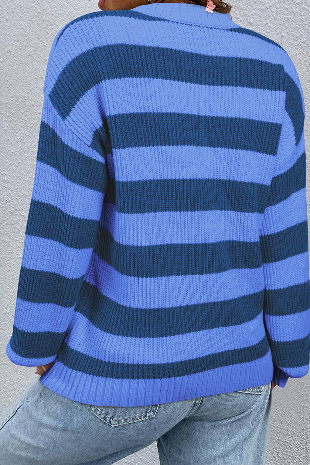 Blue Striped Sweater