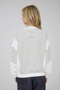 Contrast Stripe Sweatshirt - Asst. Colors