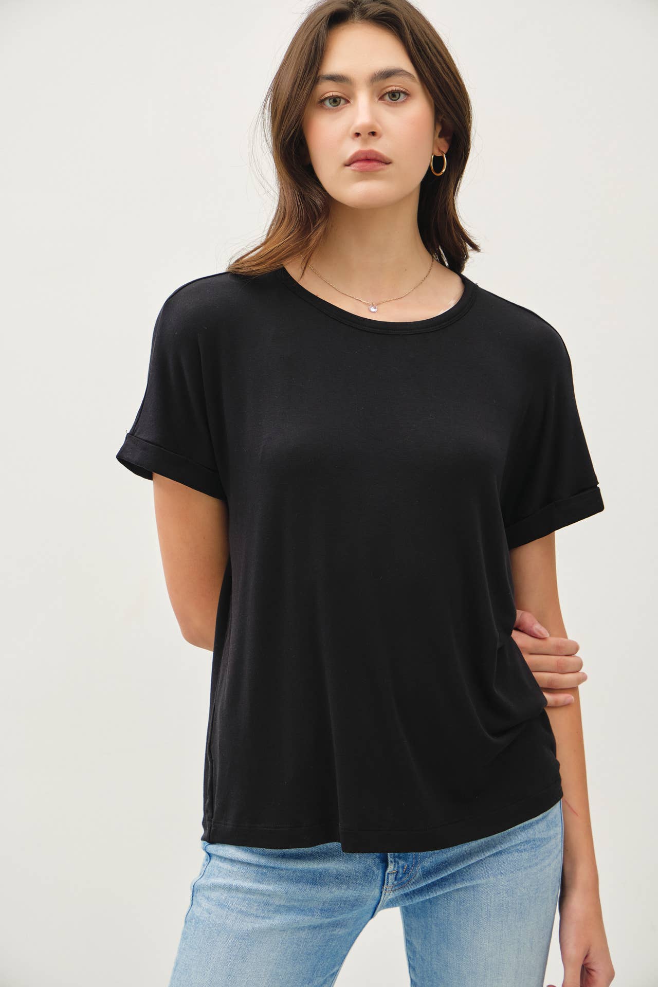 Everyday Modal Short Sleeve Top - Asst. Colors