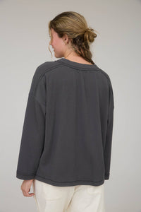 Ribbed Long Sleeve Top - Asst. Colors