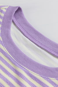 Purple Stripe Sweatshirt