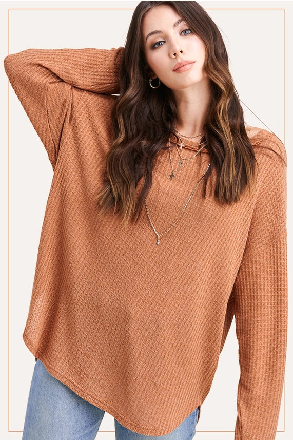 Waffle Knit Crew - Asst Colors