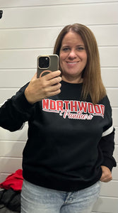 Prep Striped Black Sweatshirt
