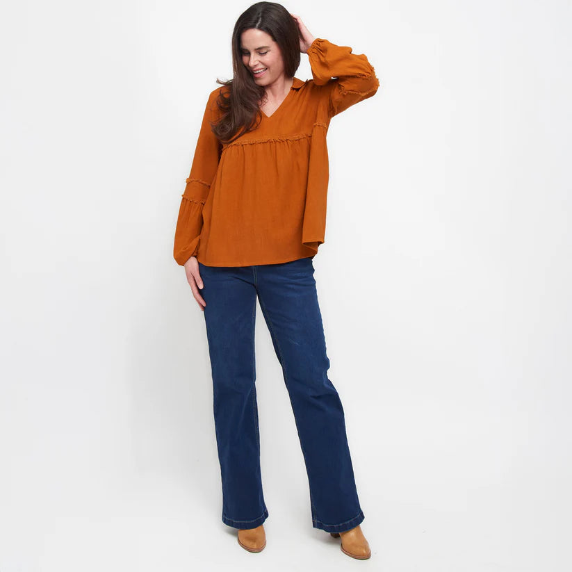 Blayke Babydoll Top - Asst. Colors