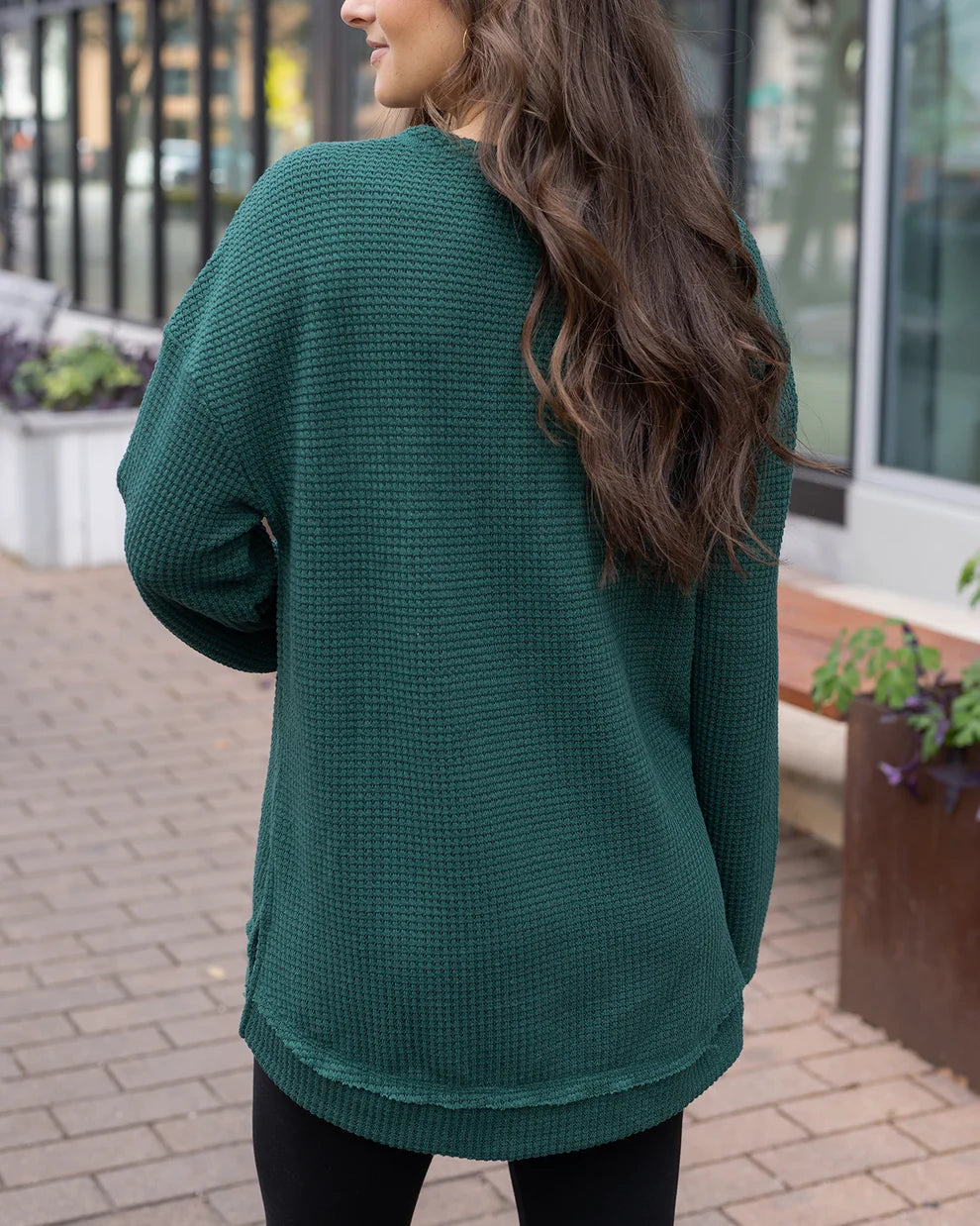 G&L - Slouchy Waffle Pullover