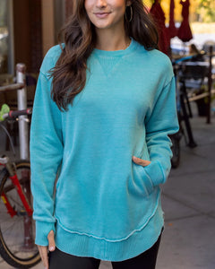Grace & Lace - Vintage Wash Tunic Sweatshirt