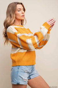 Orange Stripe Sweater