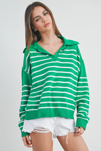 V Neck Cozy Sweater - Asst. Colors