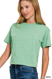 Relaxed Fit Crew Crop - Asst. Colors