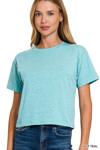 Relaxed Fit Crew Crop - Asst. Colors
