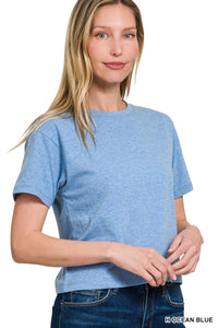 Relaxed Fit Crew Crop - Asst. Colors