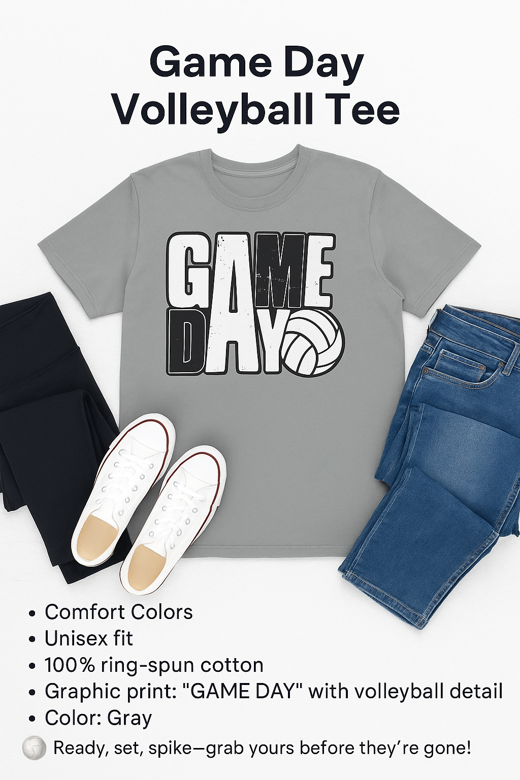 Graphic - Game Day Volleyball Tee