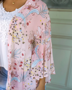 $20.00 SALE - Grace & Lace - Fairy Tale Garden Floral Kimono