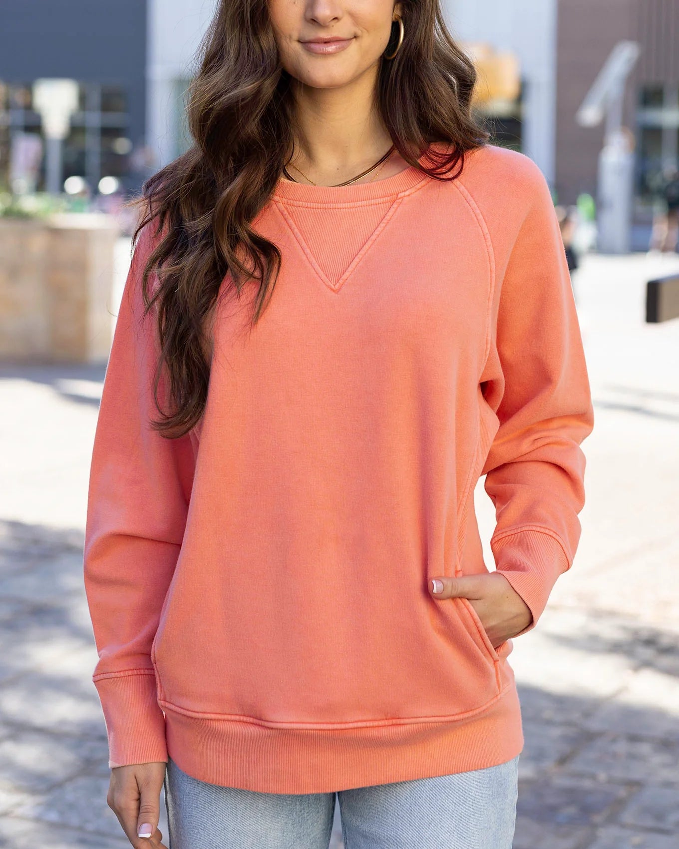 G&L - Favorite Washed Pocket Sweatshirt