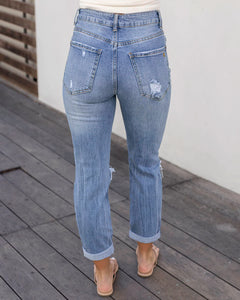 G&L - High Rise Girlfriend Distressed Jean