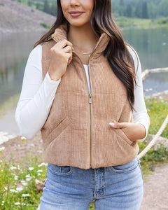 G&L - Camel Puffer Vest