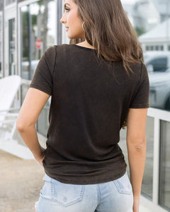 $10.00 SALE - G&L Mineral Washed Ribbed Henley