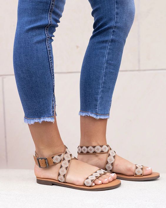$20.00 SALE - Grace & Lace Camel Embroidered Sandal