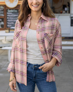 G&L - Spring Dune Plaid Button Up