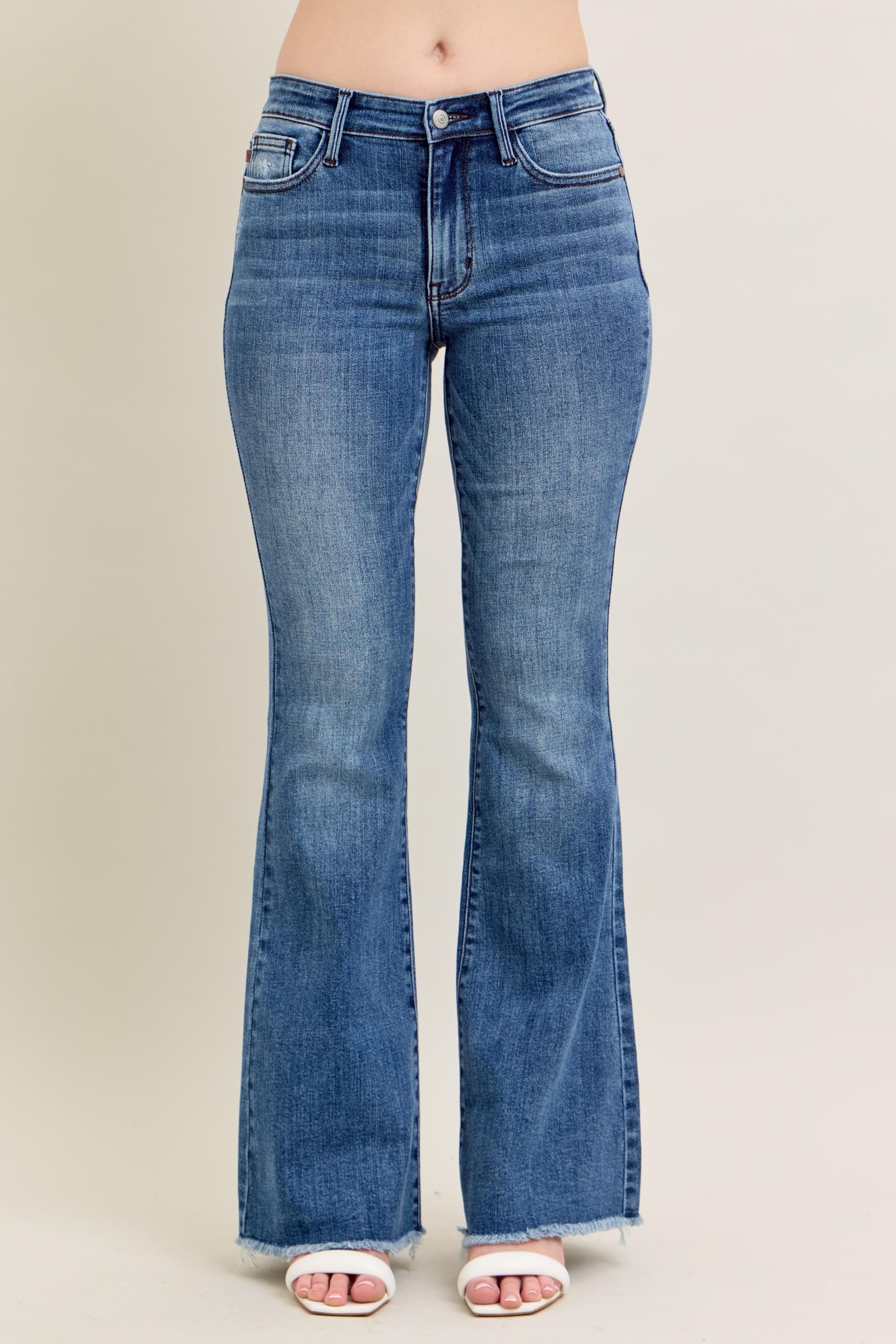Judy Blue Vintage Wash Flare Jeans