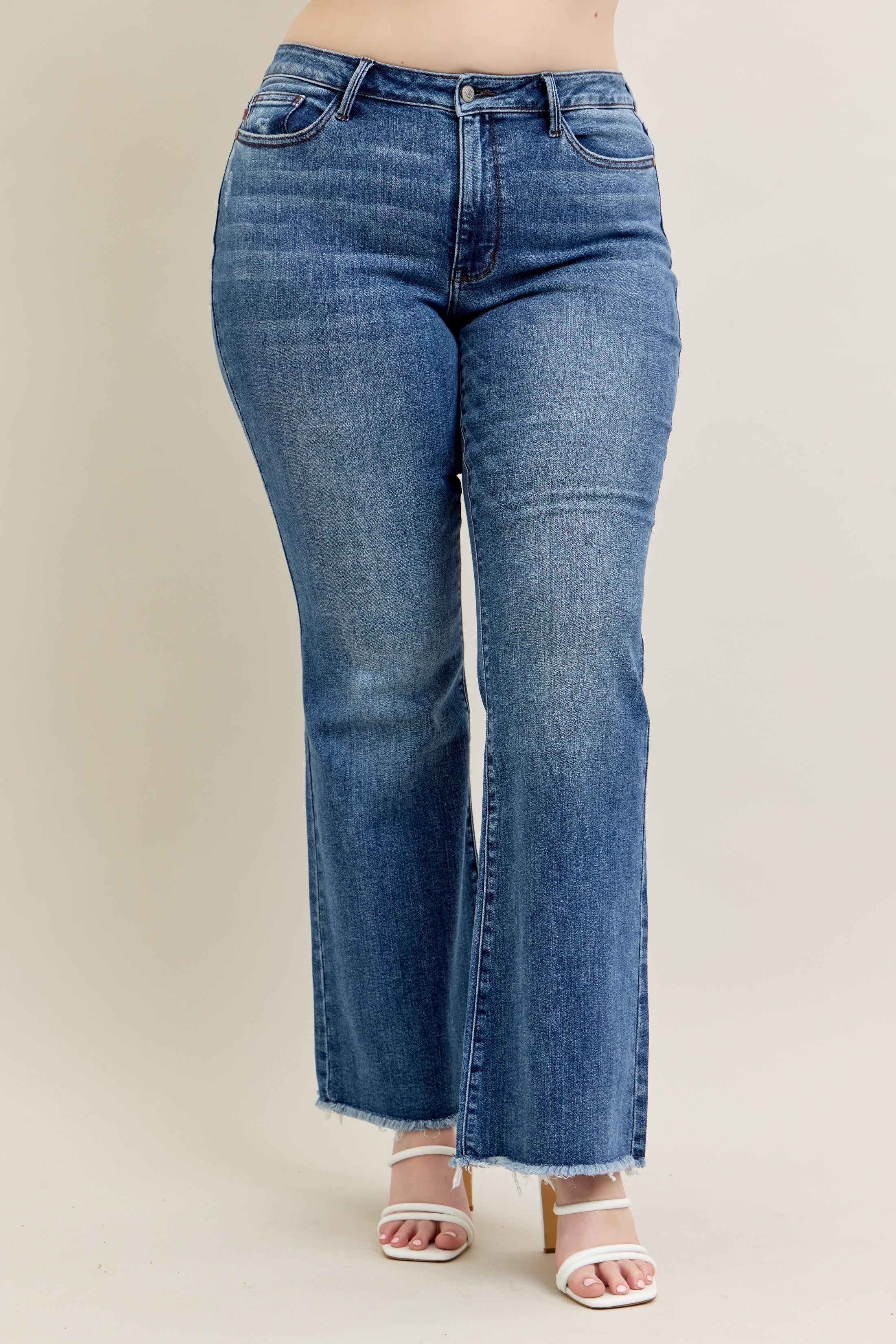 Judy Blue Vintage Wash Flare Jeans