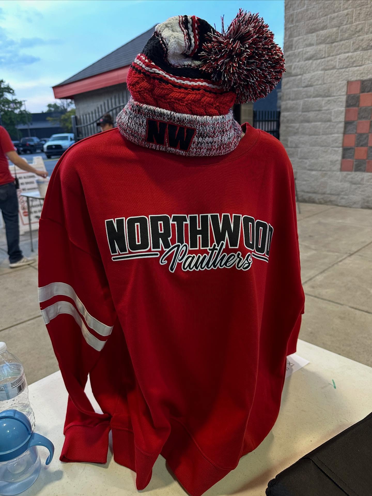 Prep Striped Red Sweatshirt