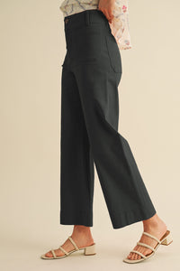 Patch Pocket Wide Leg Pants