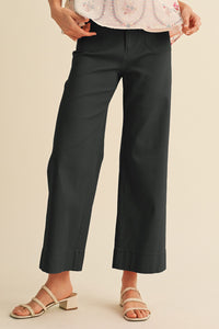 Patch Pocket Wide Leg Pants