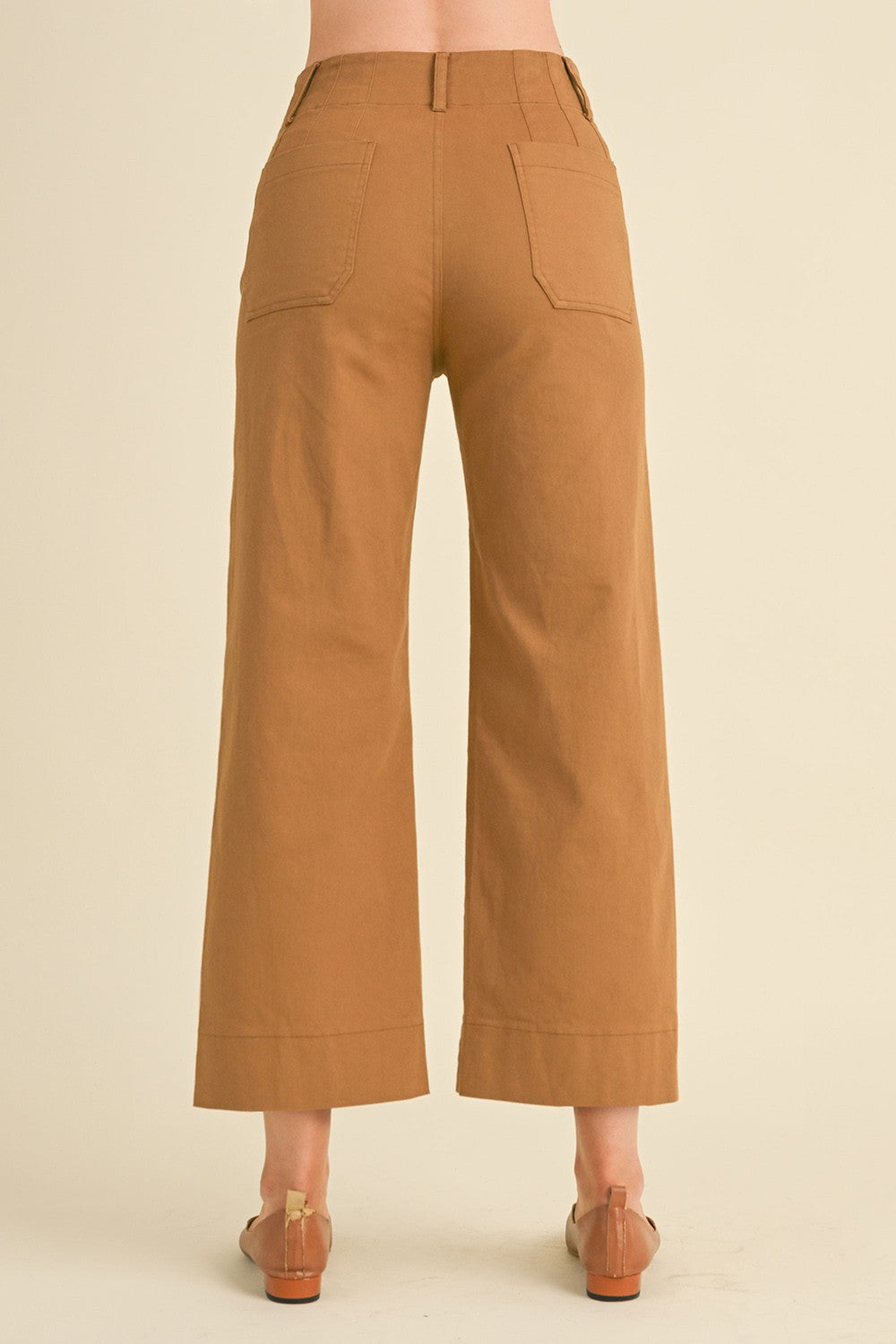 Patch Pocket Wide Leg Pants