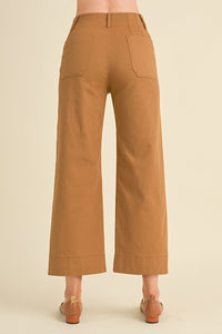 Patch Pocket Wide Leg Pants