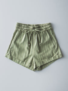 Striped Linen Shorts - Asst. Colors