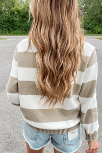 Khaki Stripe Sweater