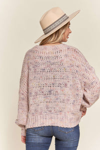 Mauve Confetti Sweater