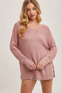 Reverse Seam Sweater - Asst. Colors