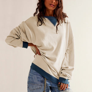 Street Style Cream Sweatshirt