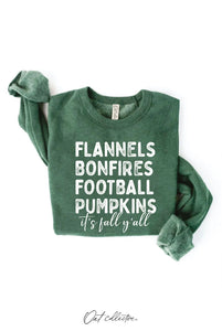 Sweatshirt - OC Flannels Bonfires Football Pumpkins