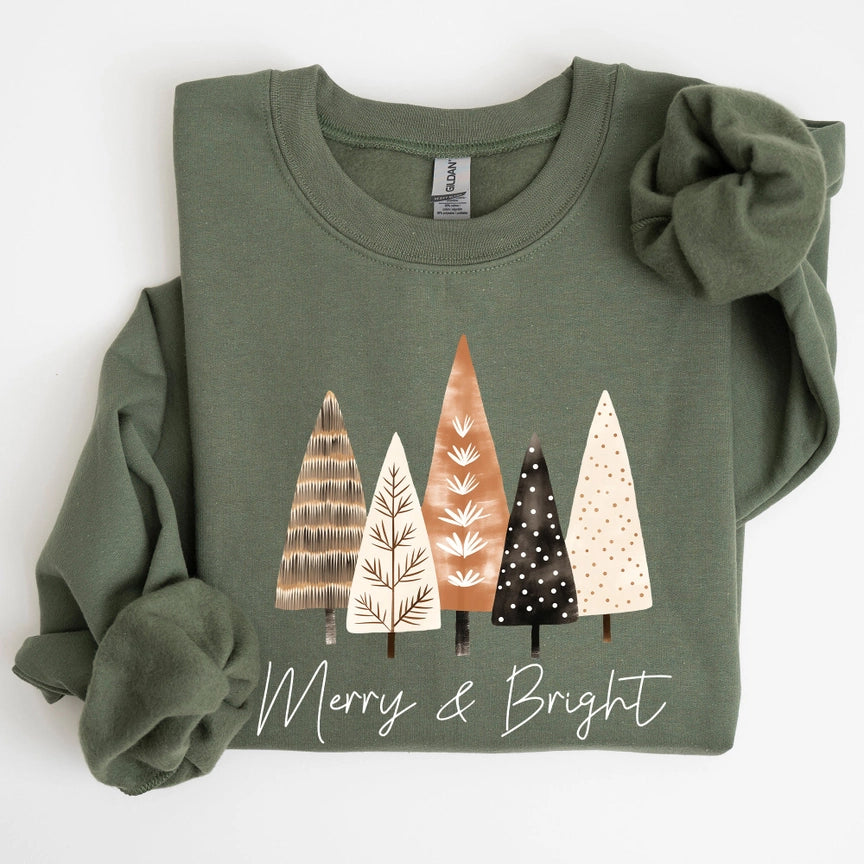 Merry & Bright Christmas Sweatshirt