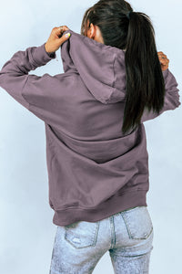 Sweatshirt  - Purple Snap Pullover