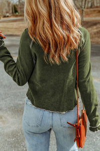 Olive Green Thermal Top