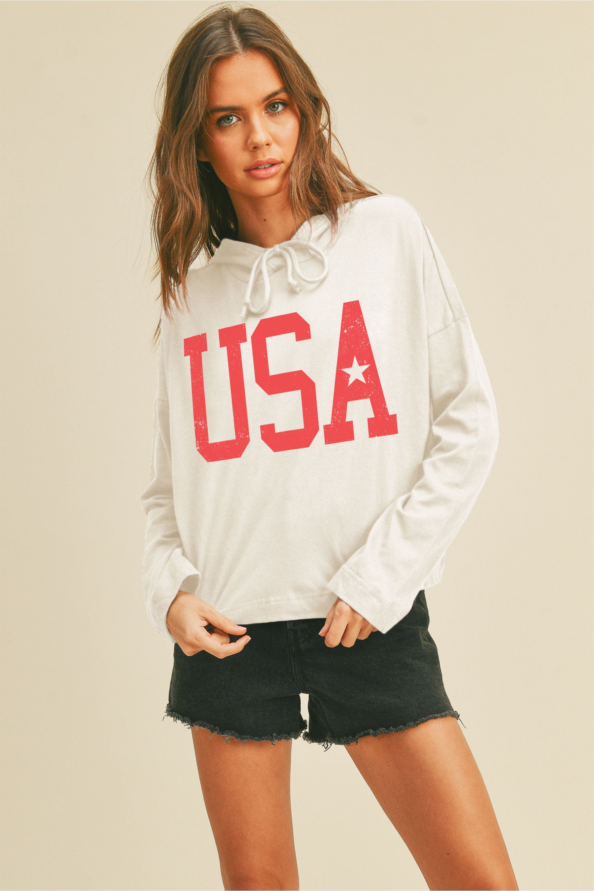 USA Hooded Pullover - Asst. Colors