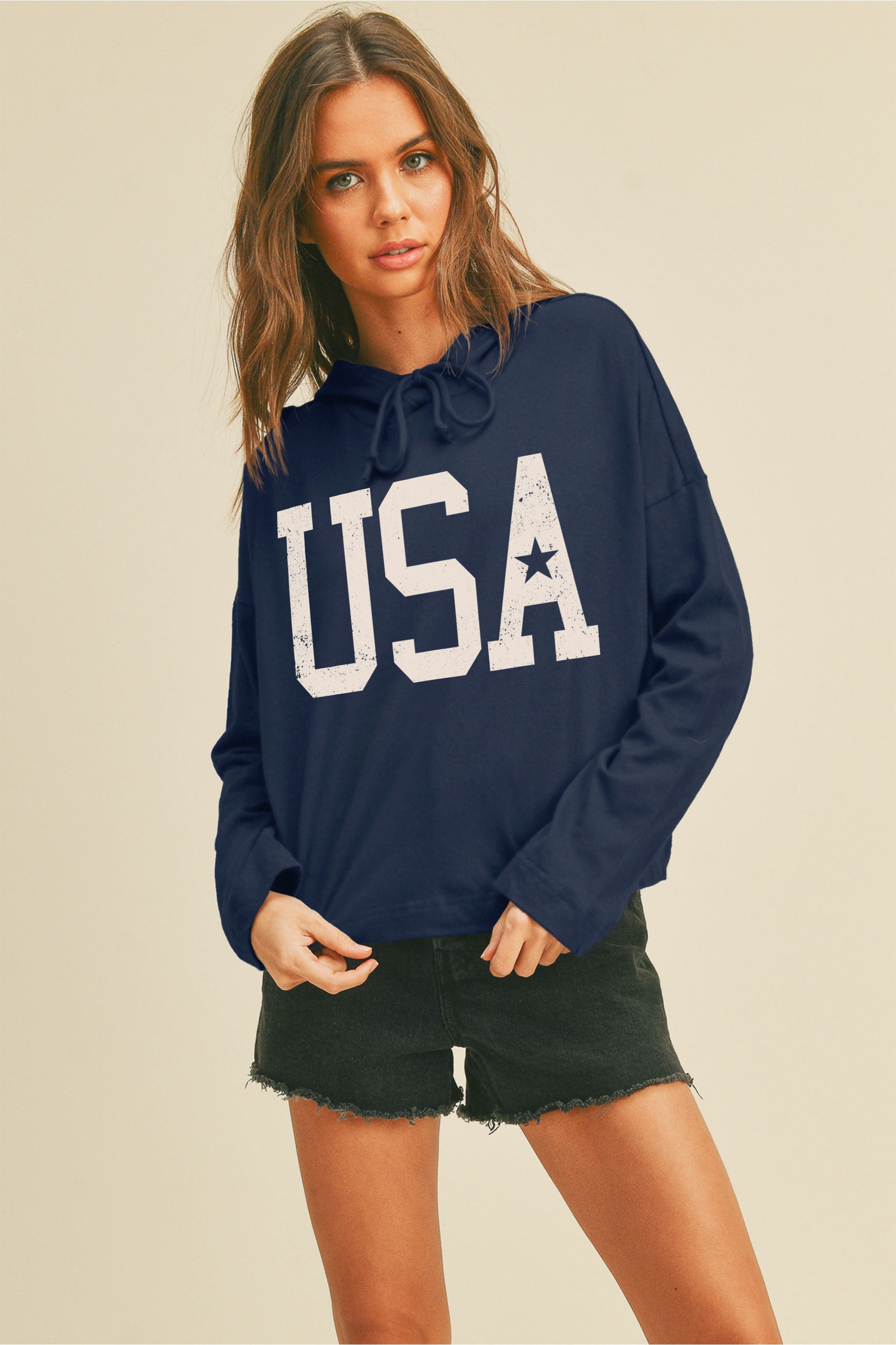 USA Hooded Pullover - Asst. Colors