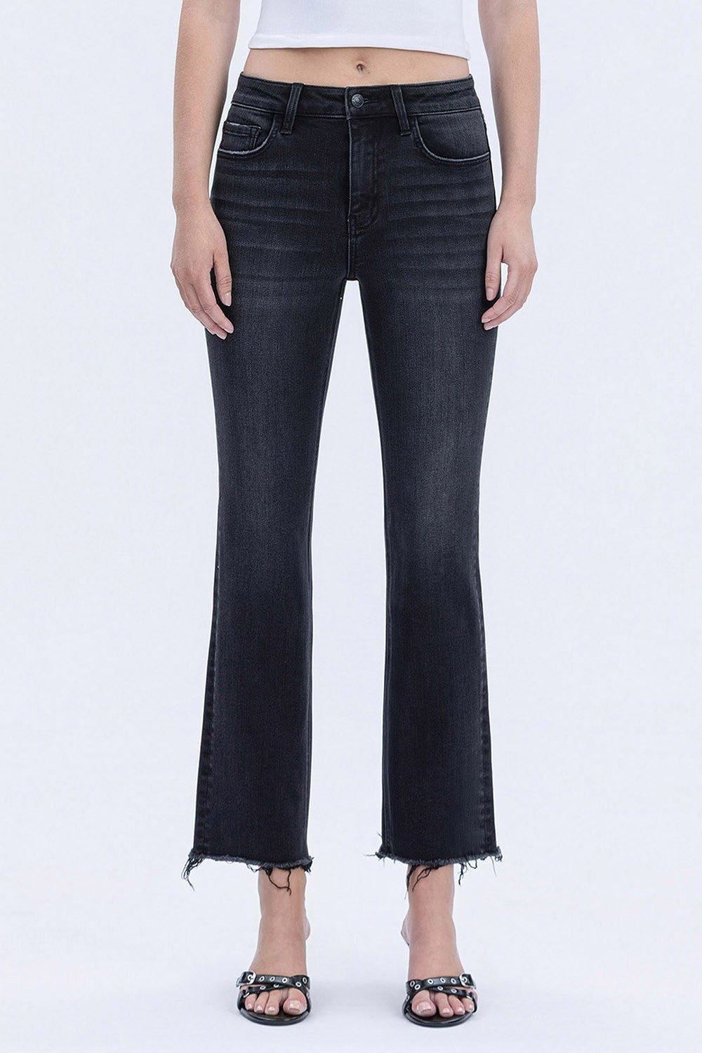 Vervet Black Kick Flare Jeans