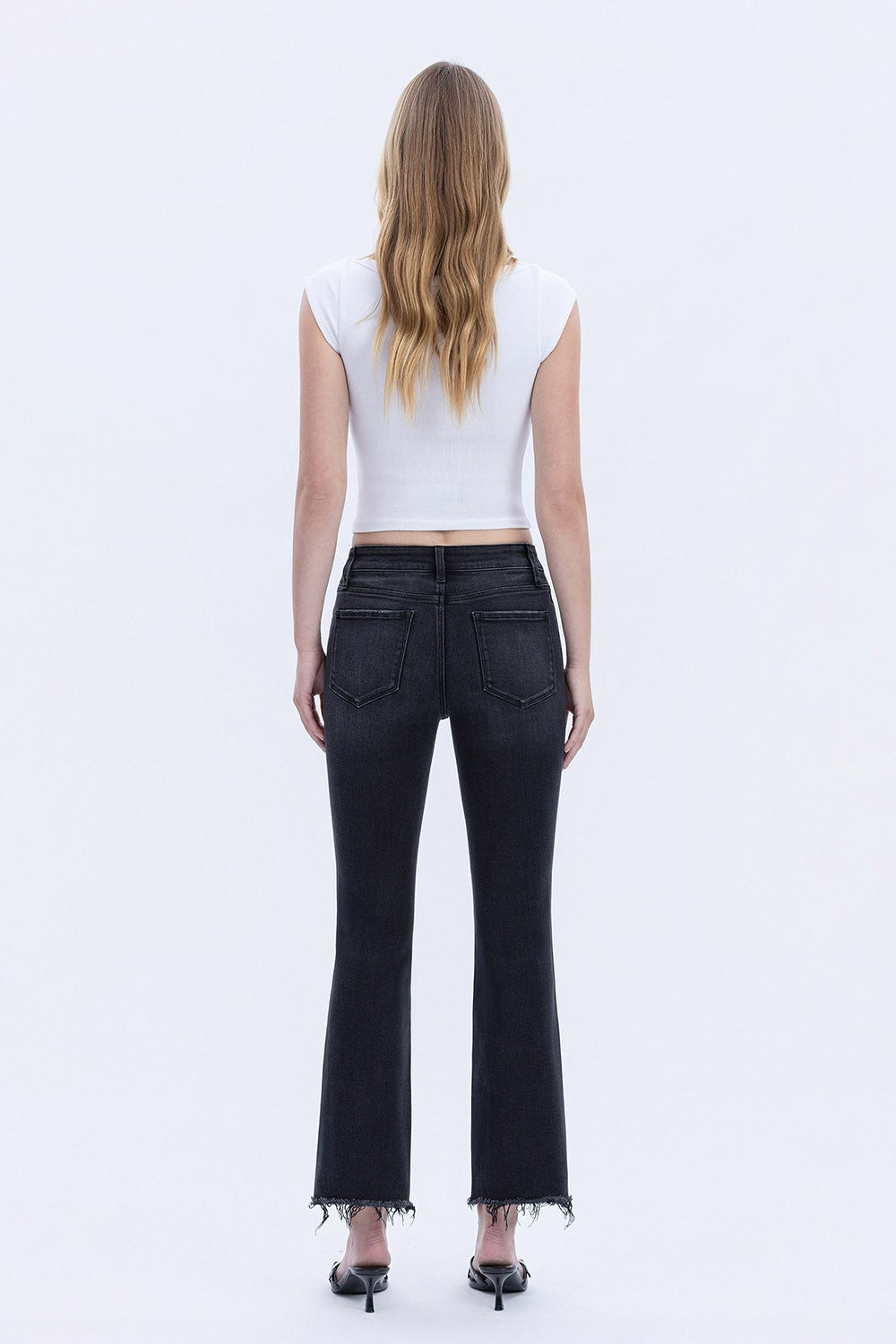 Vervet Black Kick Flare Jeans